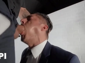 Bo sinn comes to rocky vallarta's office to fix the prospect balk he ends up getting his dick sucked - papi rub down gay asian porn