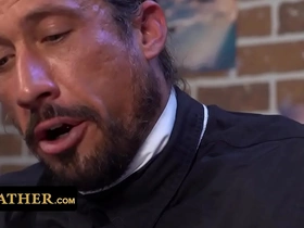 Youngsters gets spanked and drilled with glass dildo by the bishop for being naughty and dishonorable asian students jubilant porn