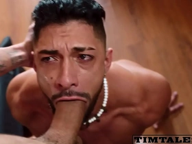 Leandro rough fucks mike bebecito's throat and ass gay porn chinese huge dick