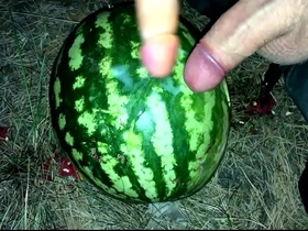 I found a watermelon in transmitted to forest and fucked it with two members / male orgasm / russian brutal talk / dildo gay asian bubble butt porn