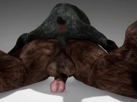 Minotaur fucks play with and cums all over his throat - wildlife chinese buff gay porn