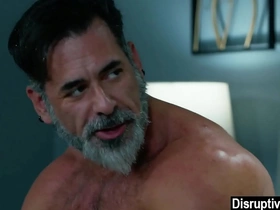 Young gay boy massages throe has intercourse with older step daddy korean equip gay porn