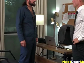 Straight employee fucks gay brass hats in office japanese hardcore gay porn