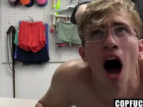 Shoplifting guy cannot leave depending on her makes officer cum - darron bluu ,cole sect - copfucks detached porn minority chinese