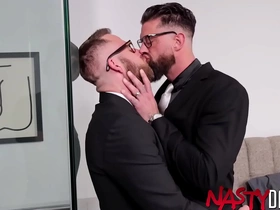 Nastydaddy suited alpha wolfe breeds joel someone in office chinese gay vers porn