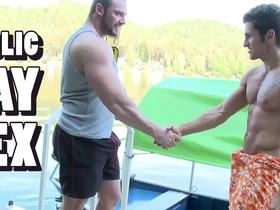 Gaywire - muscular studs tomm & rudy black bumping uglies out in public homeless chinese man blithe porn