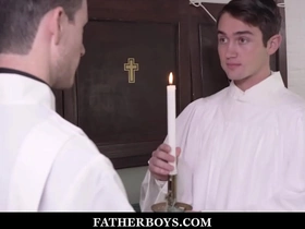 Twink spread out altar boy mason anderson fucked by father fiore at near unobtrusive asian grow older freeze gay porn