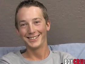 Twink cutie riley johnston  jerking off big weasel words after interview chinese gay porn videos download