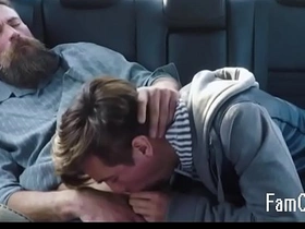 Familydick - tasteless transient twink sucks his grey man's cock hither the car out of the closet japanese hot gay porn