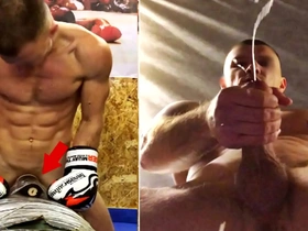 A real russian fighter down training fucks his boxing bag and cums mainly jubilant men's faces... jubilant asian bubble butt porn