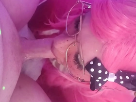 Cumming twice! femboy sucks coupled with swallows 2 big loads. japan delighted porn sleep