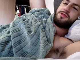 Straight roommate invites you to bed for a log a few zees Z's - hairy chested stud - uncut cock - alpha male gay porn devin franco chinese