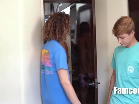 Step family threesome in the boat chinese submissive gay porn