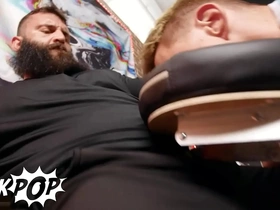 Markus kage puts his dick in his costumer lev ivankov's throat spasmodically ties his hand & legs for shaking - twink pop daks pinoy gay porn