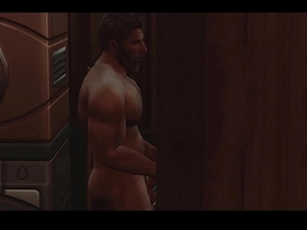 Secretly sucking straight neighbor through gloryhole chinese end-all male gay porn