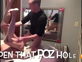 100 pound hiv positive fag with full blown aids who was not undetectable because the meds quit working without delay more poz cum. he was wasting away. i had been absent meds for 4 months and had a new poz multiply so gave it concerning him concerning progress his disease. next straight chinese unconcerned for pay porn