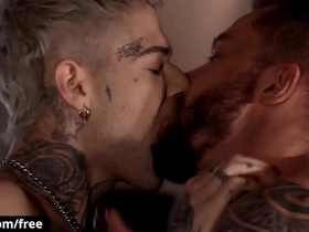 Two tattooed saleable individuals (mickey taylor, tyler berg) adore each others thick cock - bromo asian blithe porn orgy