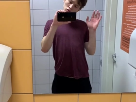 Hot old egg jerkin off in toilet at gym (risky)/ almost caught ! /hunks /cute gay chinese men porn movies