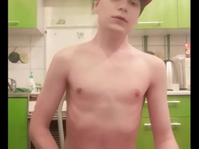 Skinny teen twink femboy rides a dildo, moans, jerks off his cock and ass on webcam and brings himself to orgasm chinese gay porn thugbait