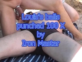 Testicle boxing on louis by iron master copulate daddy gay porn