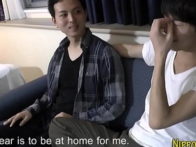 Japanese twink cummed on japan gay cum porn