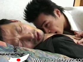 3 Japanese boys in anomalous ass step with an increment of fuck action asian slim gay porn