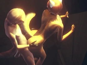 Furry Yaoi - Fox gives pal a handjob then fucks him against transmitted to wall back an alley - Anime Manga Asian Japanese Game Porn Gay white dom chinese sub gay porn