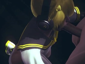 Vocaloid Femboy Yaoi - Can Len swallow this big cock? - Japanese Asian Manga anime game porn gay chinese crusing gay porn