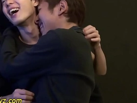 Japanese twink cum splat asian muscle worship gay porn