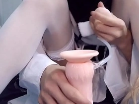 伪娘的跳蛋高潮，和口交示范 straight chinese gay for pay porn