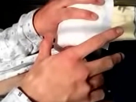 Asian young man playing his fat cock in kitchen- Part 1 'round chinese gay porn sites