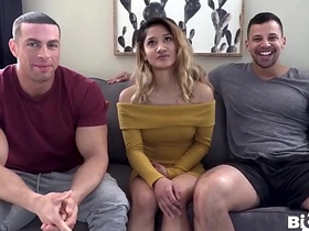 100lb Asian gets wrecked apart from two body builders gay porn pinoy hunk