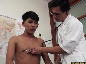 Asian doctor inspecting twinks tushie gay porn hot asian