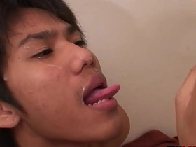 Cocksucking Asian twinks have bareback duo before pissing korean gay porn bdsm