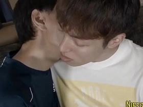 Asian twink rides dong and cums korean gay porn movie