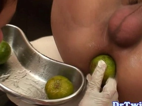 Asian twink prostate plaid with chunky dildo gay porn japanese model