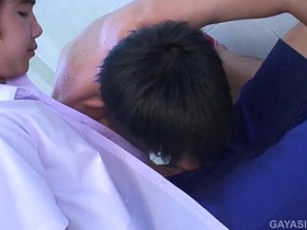 Asian Twinks Gab and Fun Bareback Dear one gay porn chinese eating ass