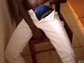 Black African Twink Kalem Jerks Off taiwan teen gay porn