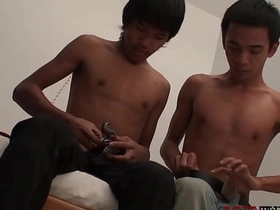 Asian twink gets tiedup together with barebacked after unclean dick japanese put up daddy gay porn