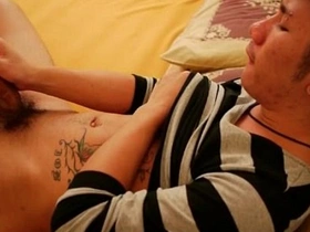 Asian gay strokes his cock in bed exfeed japanese gay porn