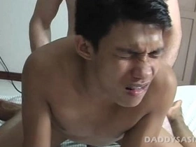 Padre Fucks Asian Twink Benjie threesome gay porn asian