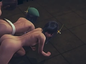 Genshin Full force Yaoi - 2 Venti Dildo and threesome - Sissy crossdress Japanese Asian Manga Anime Game Porn joyful japanese cute boy joyful porn