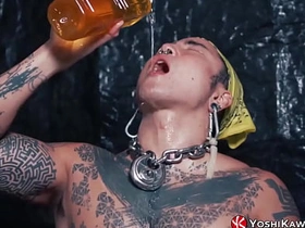 YOSHIKAWASAKIXXX - Asian Yoshi Kawasaki Drinks His Reply to Pee japanese gay soccer porn